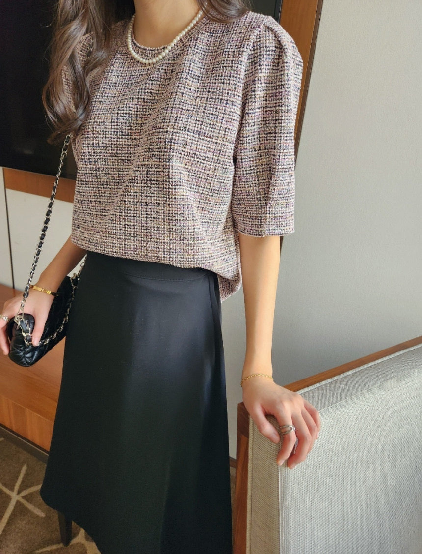 Velours Tweed Blouse