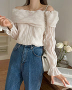 Piano Off-Shoulder Blouse