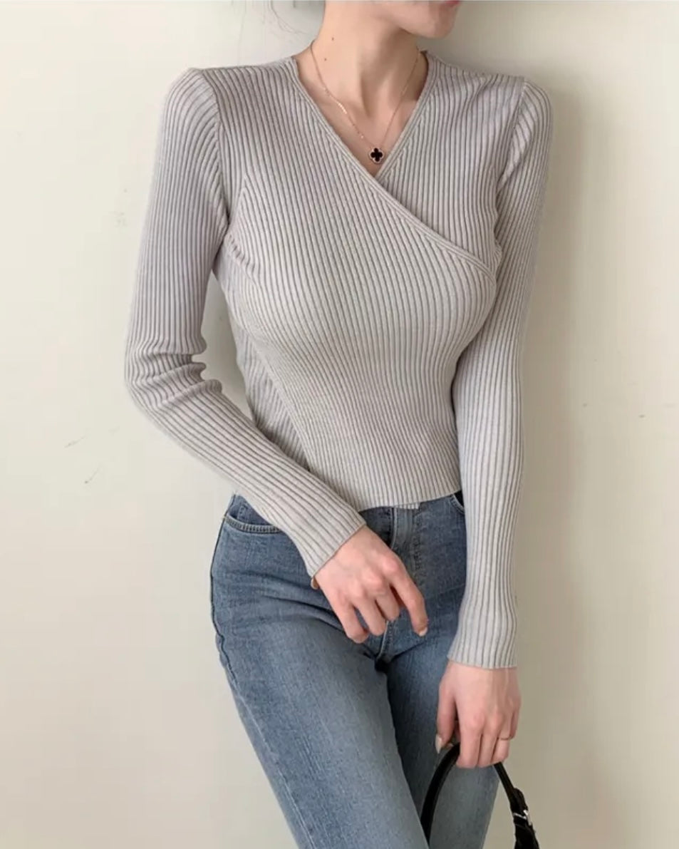 Reverie Wrap Knit Top