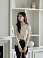 [ Pre-order ] Alisa Halter Sleeveless Cardigan Set