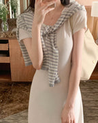 Breezy Striped Cardigan