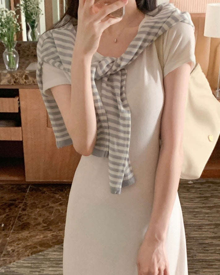 Breezy Striped Cardigan