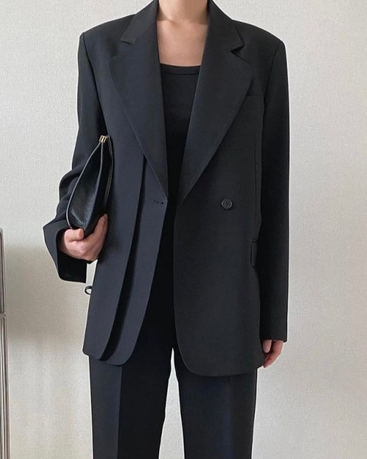 Double-layer One Button Jacket