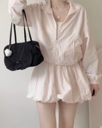 [ Sale Excluded ] Nylon Pumpkin Two-Piece Set