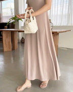 Cool U-Neck Short Sleeve Dress