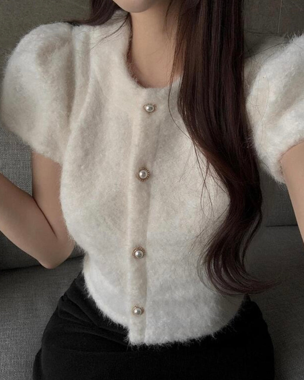 Snow Fur Blouse