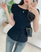 Cool Ribbed Strap Knit