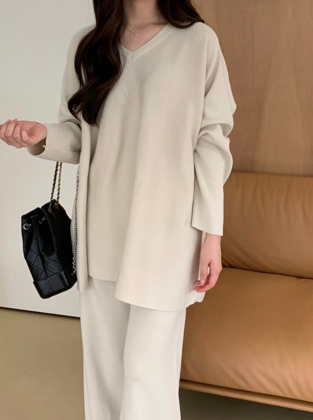 Latte Loose Two-Piece Set