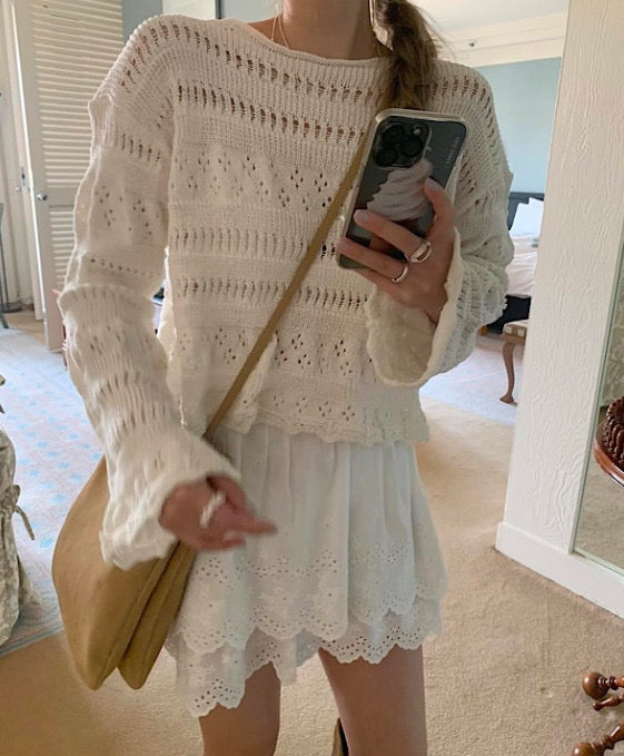 Delicate Cotton Crochet Knit