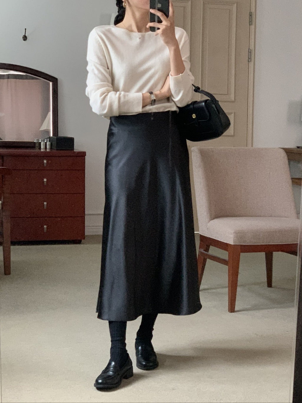 [S,M] Jian Satin Skirt
