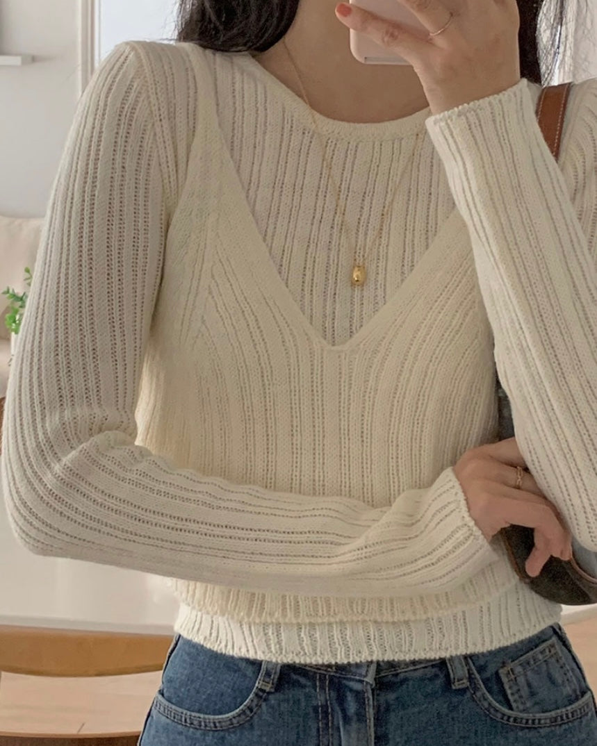 Tony Layered Knit Top