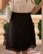 Stay Two Button Skirt