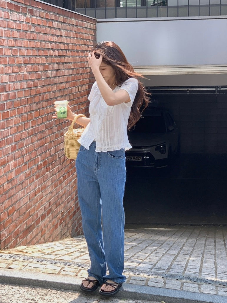 [ S,M ] Summer Straight Jeans