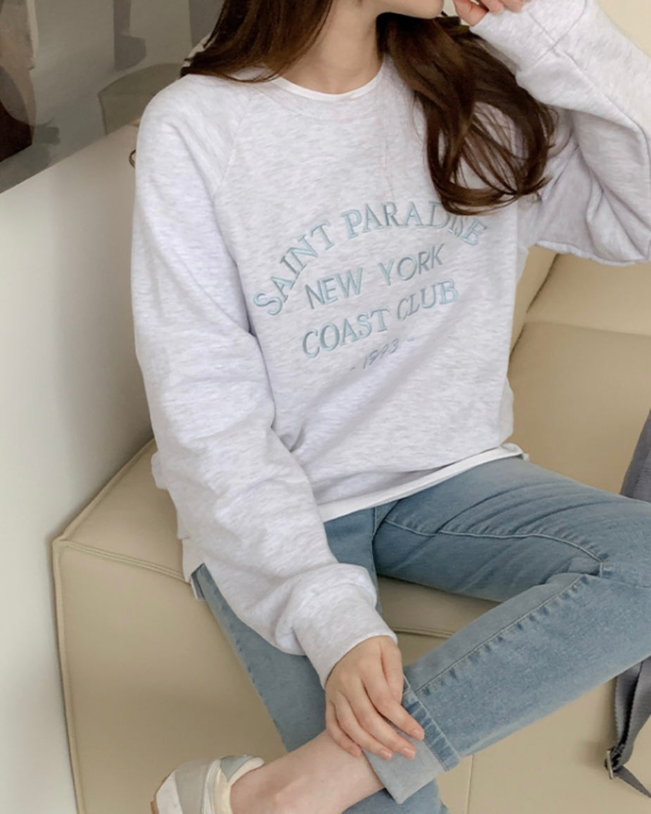 Saint Embroidery Sweatshirt