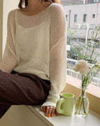 Landis Boat-Neck Knit Top