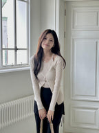 [ Pre-order ] Alisa Halter Sleeveless Cardigan Set