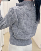 Link Knit Zip-Up