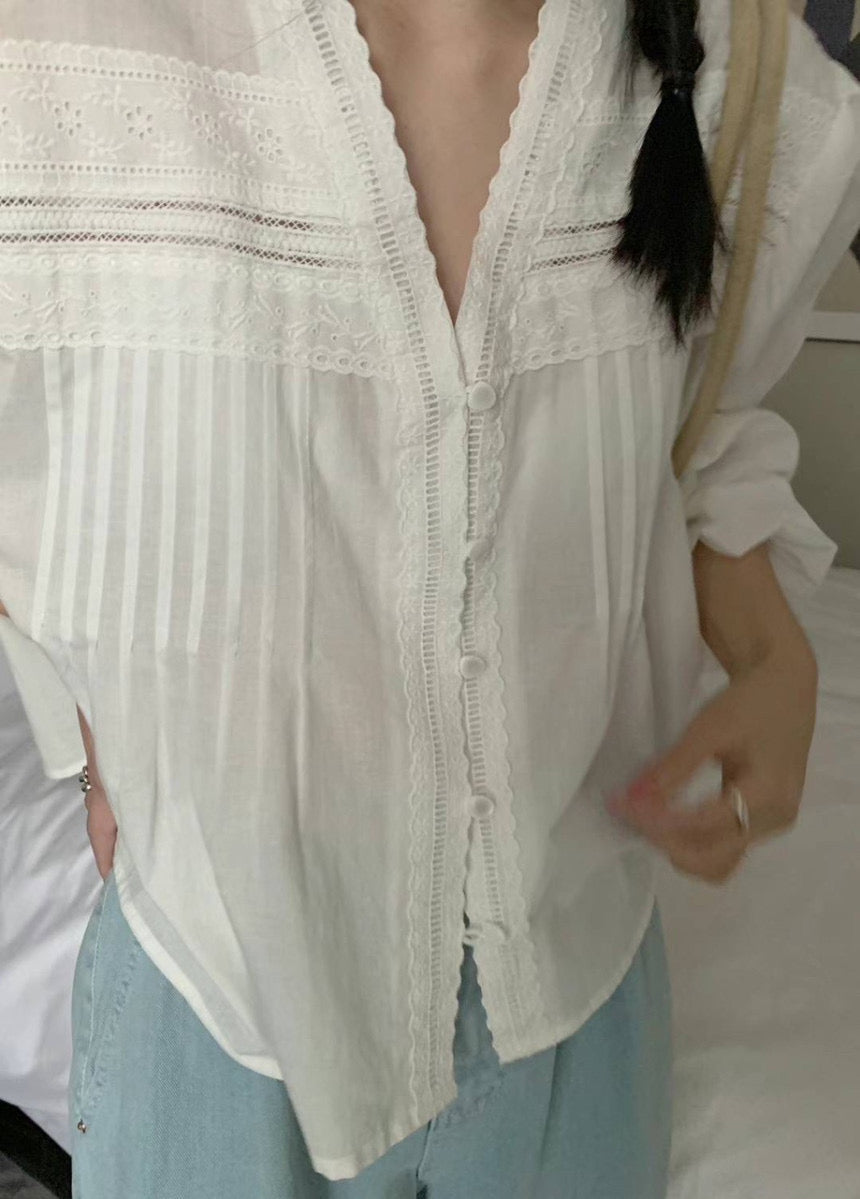 Margaux Lace Trim Blouse