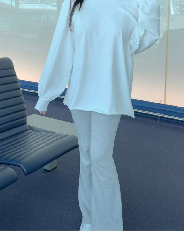 Modal Banding Flared Pants
