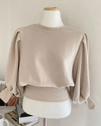 Puff Back-Zip Pullover