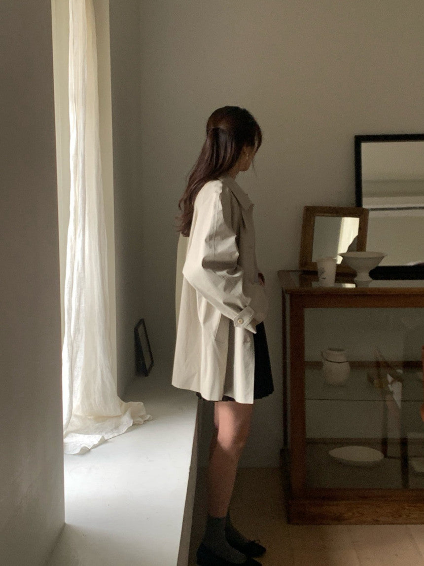 Premium Iena Half Trench Coat
