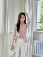 [ Pre-order ] Alisa Halter Sleeveless Cardigan Set