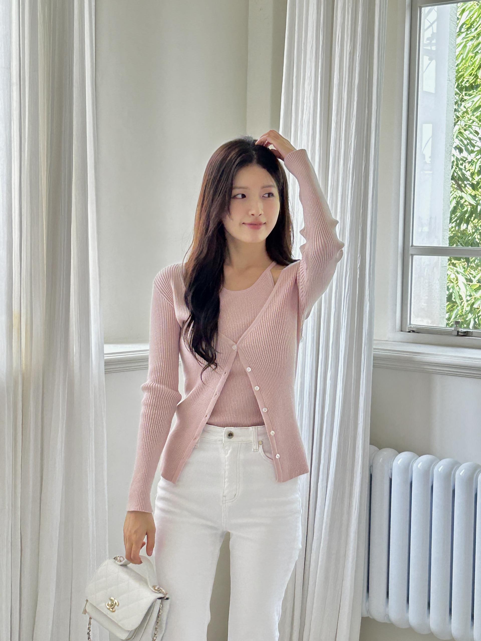 [ Pre-order ] Alisa Halter Sleeveless Cardigan Set