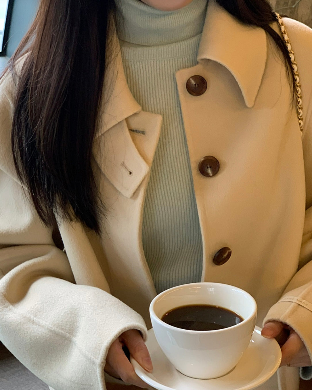 Butter 100% Wool Short Coat