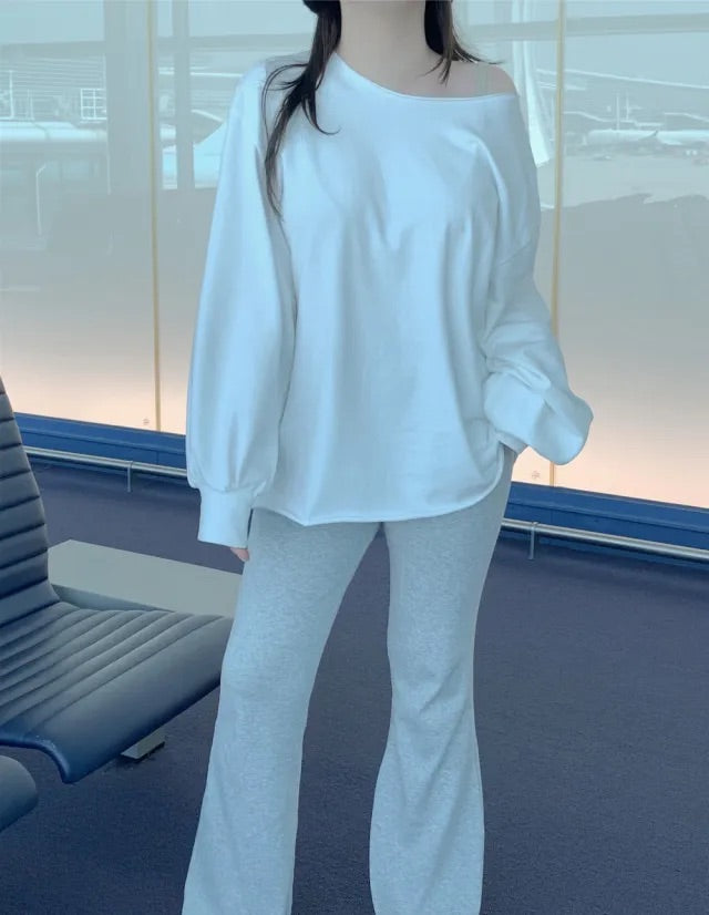 Modal Banding Flared Pants