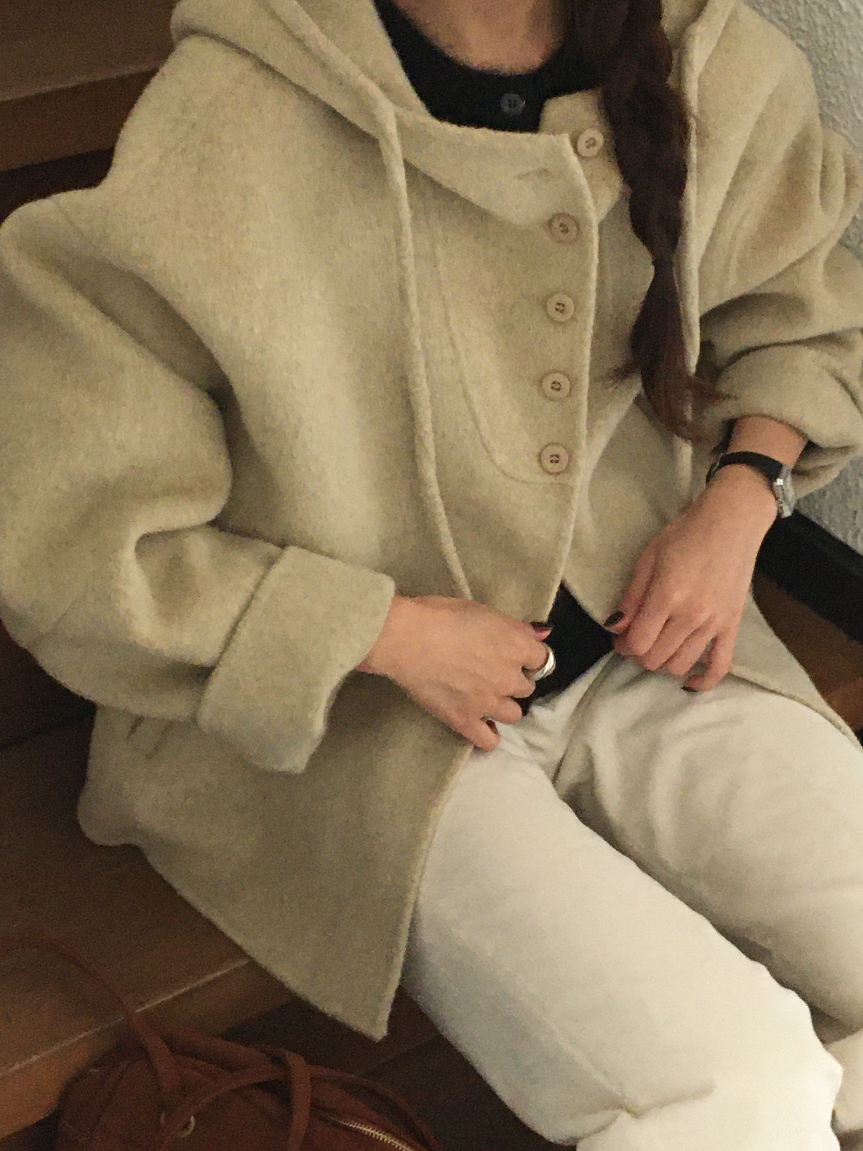 Haze Hoodie 80% Wool Handmade Coat