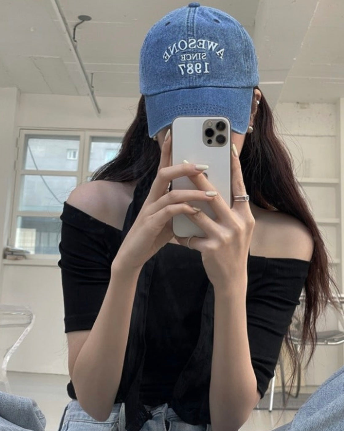 Awesone Denim Ball Cap