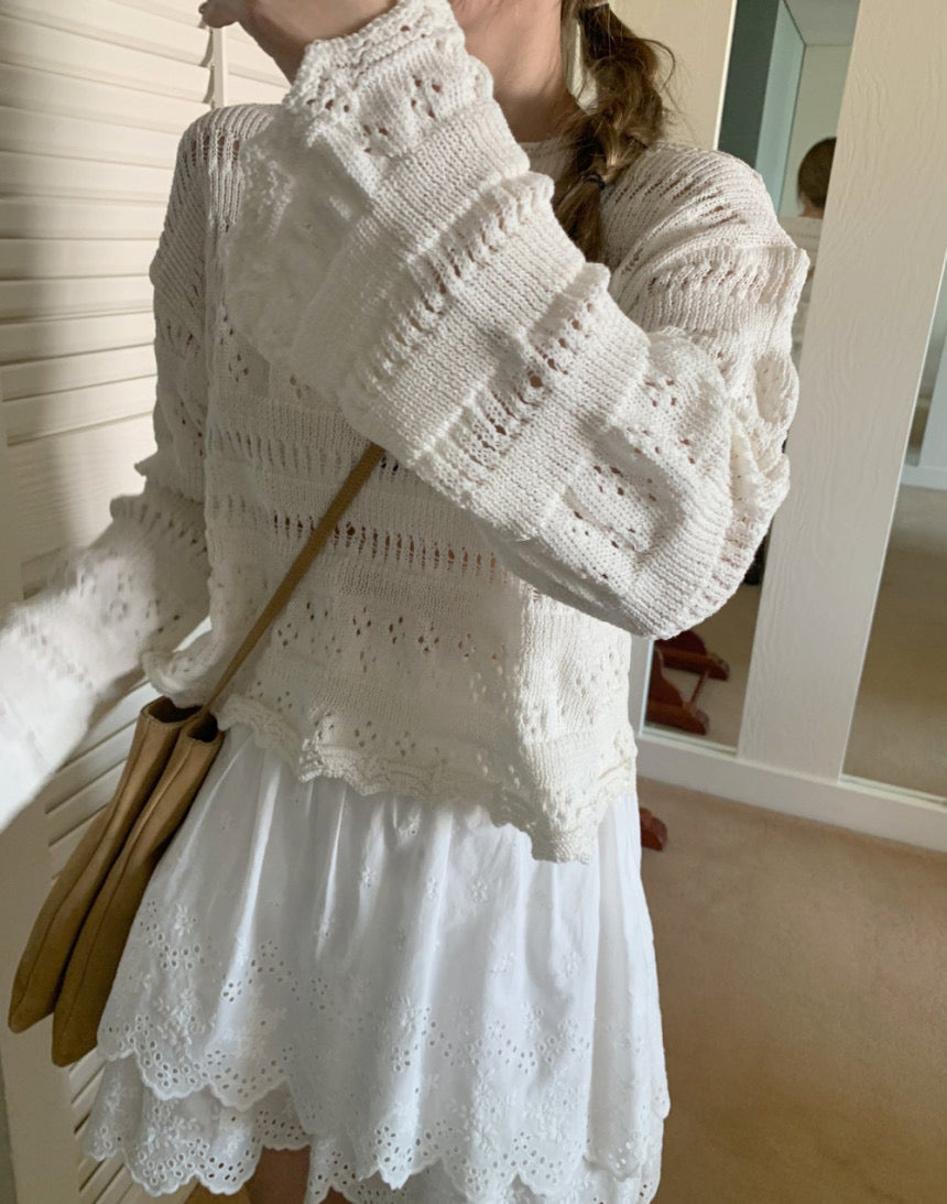 Delicate Cotton Crochet Knit