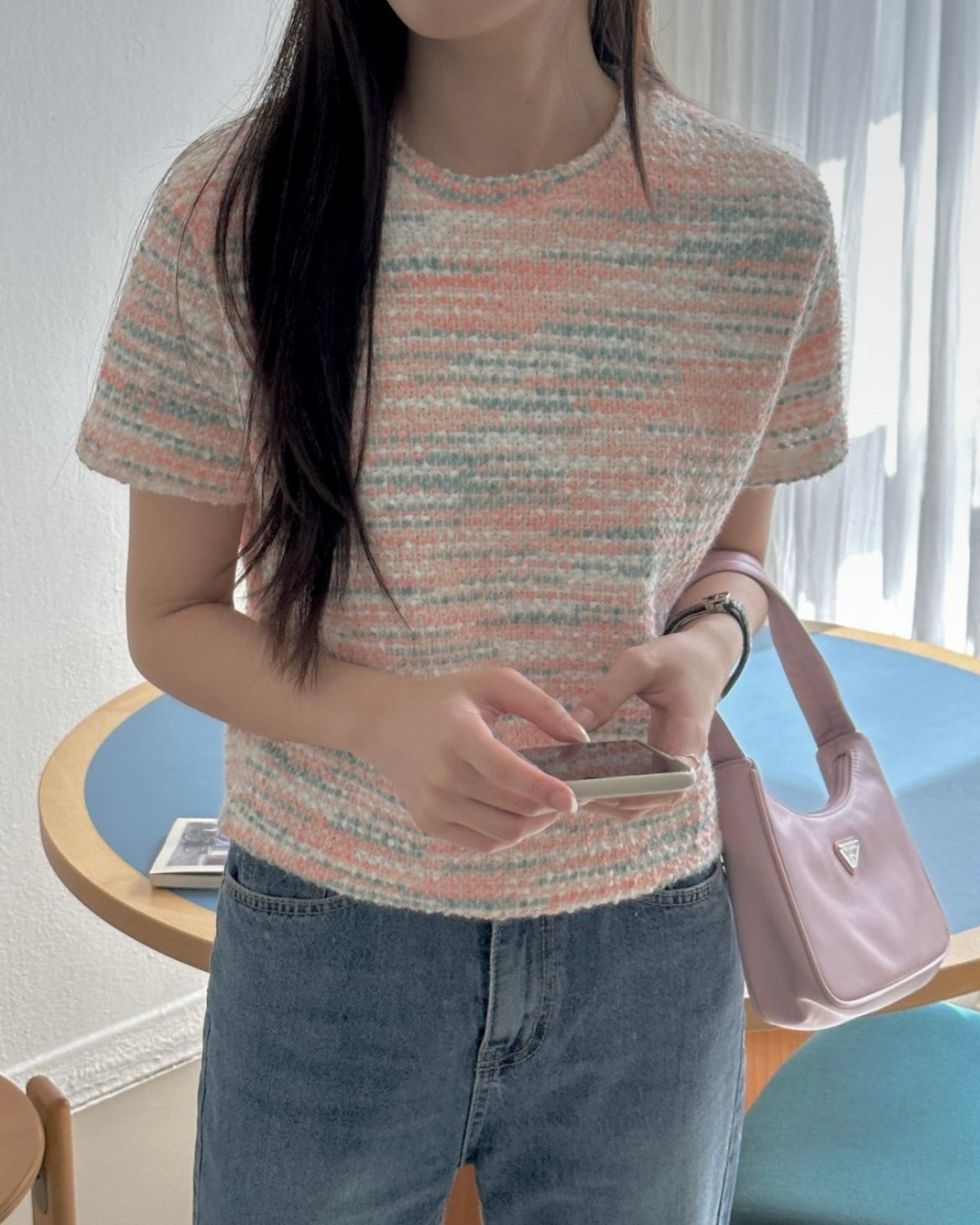 Cotton Candy Knit Short Sleeve