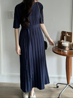 Laurent Pleats Dress