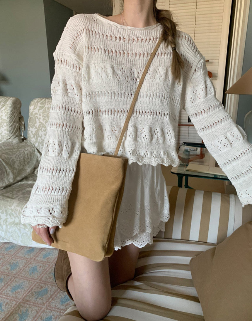 Delicate Cotton Crochet Knit