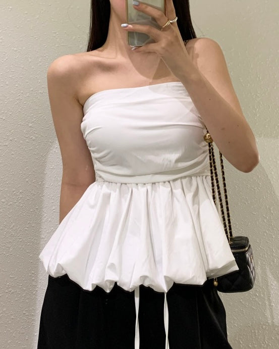 Pumpkin Banding Tube Top