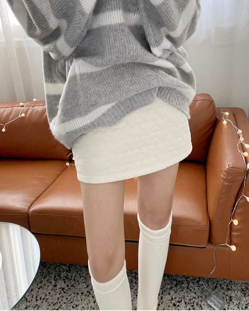 Heart Quilted Baning Skirt