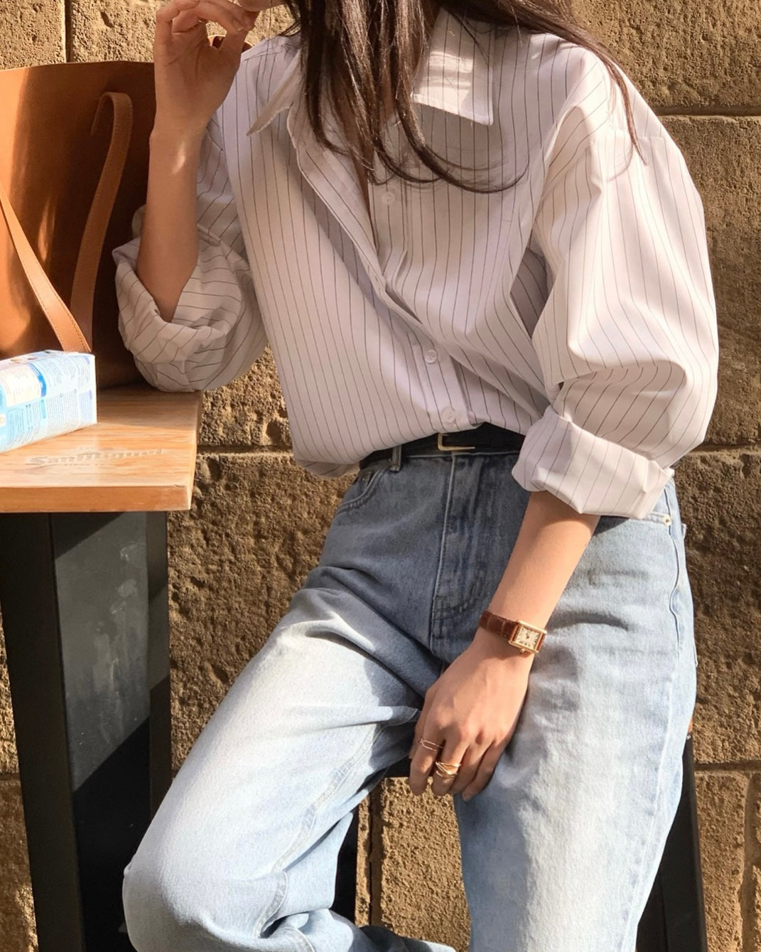 Wrinkle-Free Striped Shirt