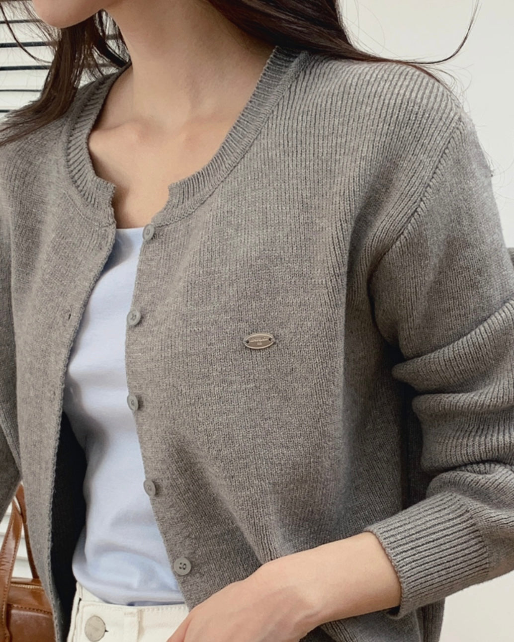 Daily Metal Charm Cardigan