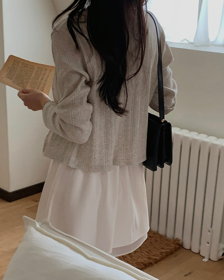 Torsion Cardigan Set