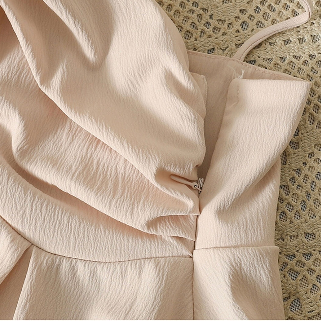 One Shoulder Twist Blouse