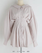 [ Pre-order ] Back Strap Shirt Mini Dress