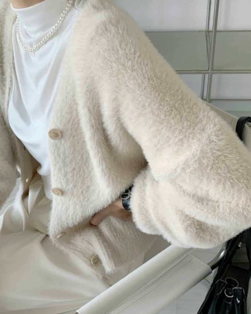 Joo Angora Cardigan – YVONNE - Main Image