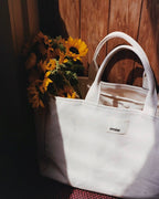 Ecru Canvas Tote Bag