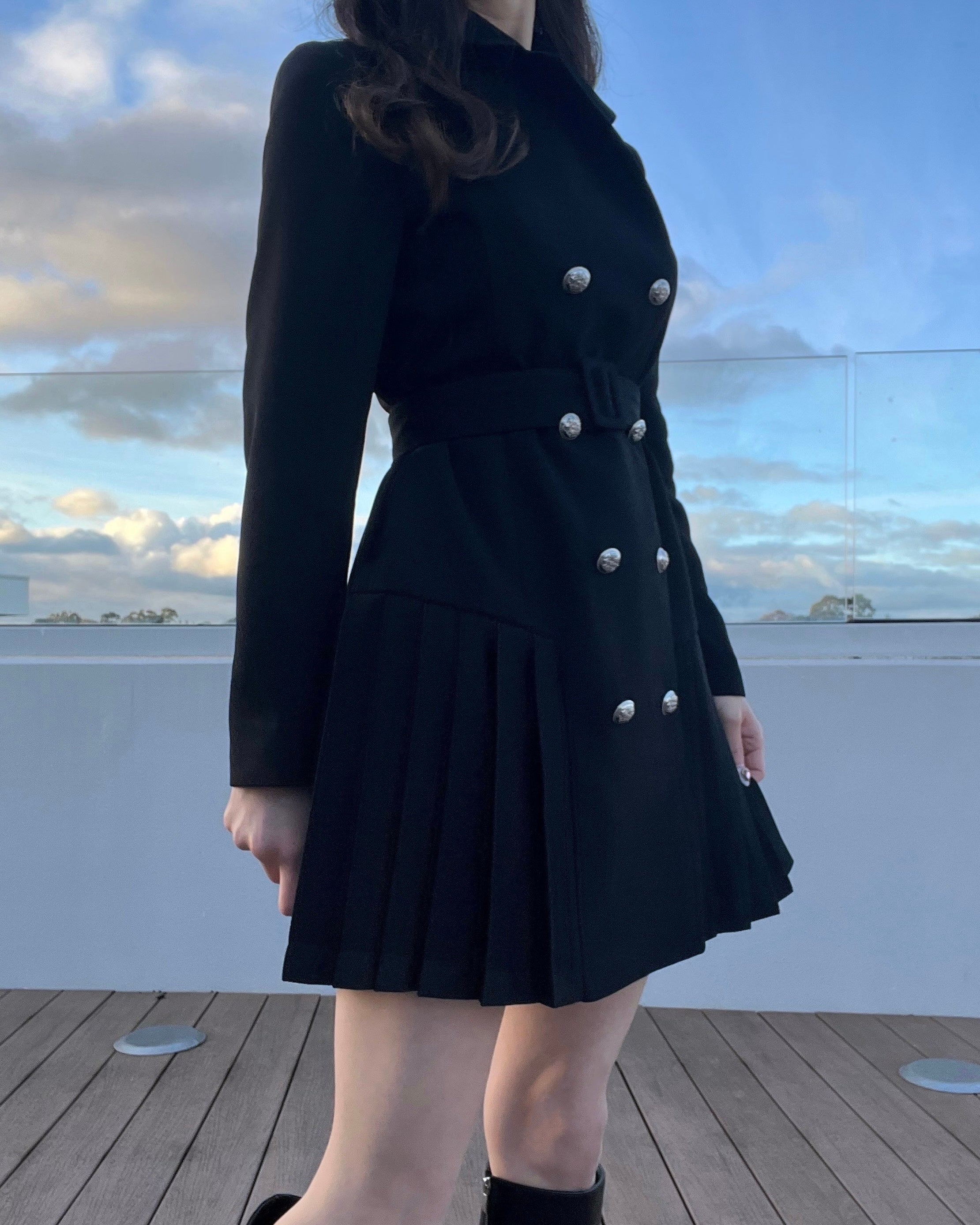 Pleats Jacket Dress