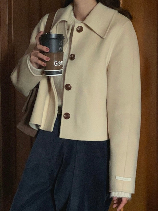 Butter 100% Wool Short Coat