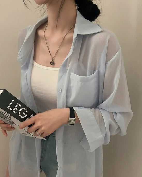 See-Through Overfit Shirt