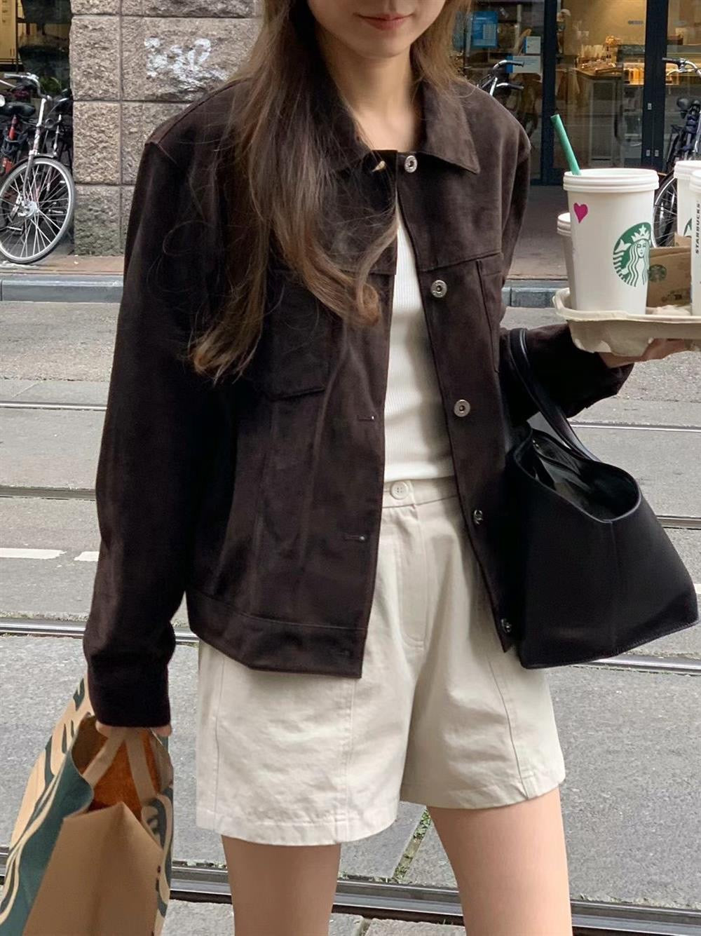Brick Suede Jacket