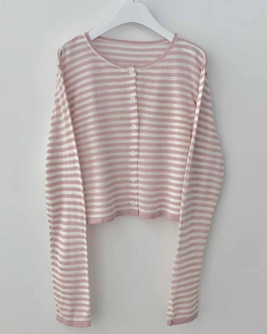 Breezy Striped Cardigan