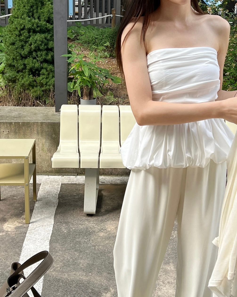 Pumpkin Banding Tube Top